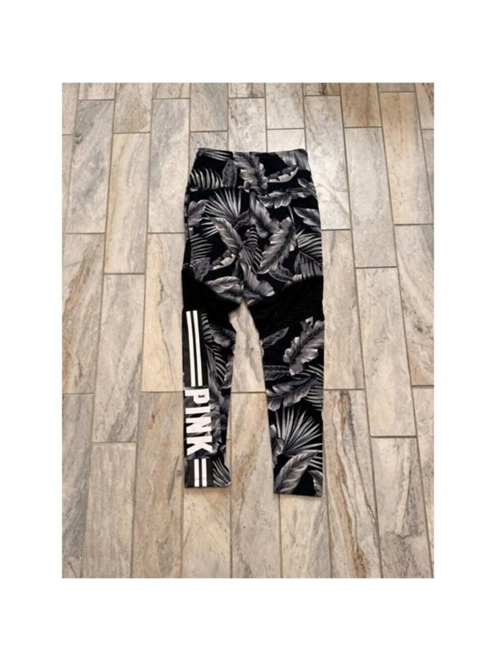 NEW PINK Victoria's Secret women's small high-waist legging pockets mesh panels